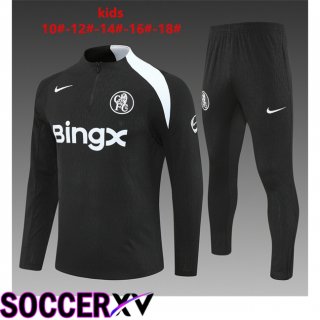 FC Chelsea Kids kit Training Tracksuit Black 2025/2026