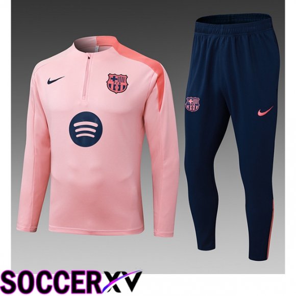 FC Barcelona Kids kit Training Tracksuit Pink 2025/2026  FC Barcelona Kids kit Training Tracksuit Pink 2025/2026