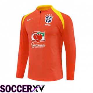 Brazil Training Sweatshirt Orange 2025/2026