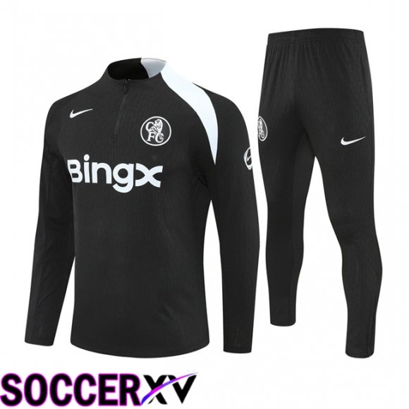 FC Chelsea kit Training Tracksuit Black 2025/2026  FC Chelsea kit Training Tracksuit Black 2025/2026