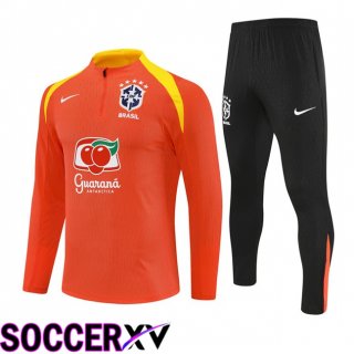 Brazil kit Training Tracksuit Orange 2025/2026