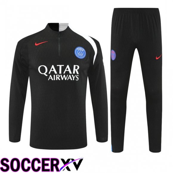Paris PSG kit Training Tracksuit Black 2025/2026