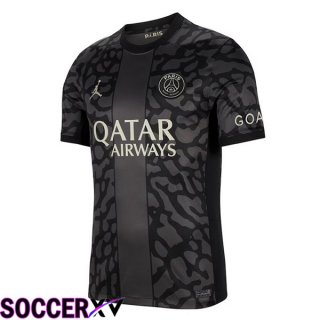 Paris PSG Soccer Jersey Third Black 2023/2024