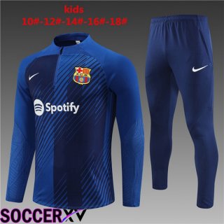 FC Barcelona Kids Training Tracksuit Suit Blue 2023/2024