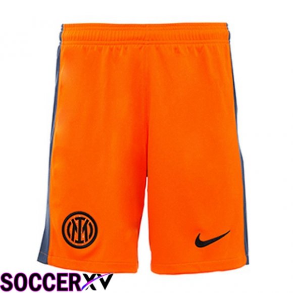 Inter Milan Soccer Shorts Third Orange 2023/2024