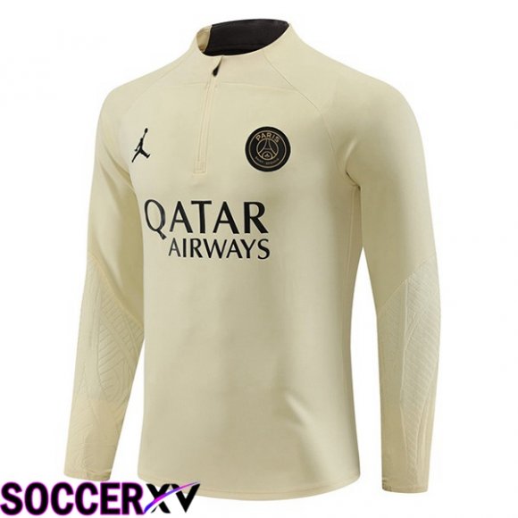 JORDAN Paris PSG Training Sweatshirt Yellow 2023/2024