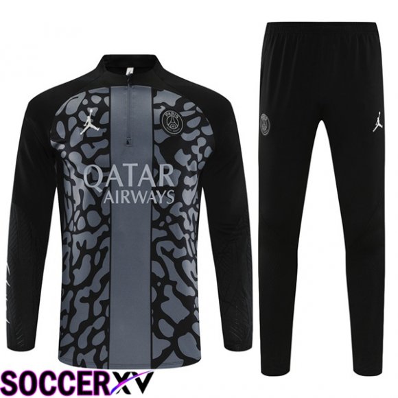 JORDAN Paris PSG Training Tracksuit Suit Black 2023/2024