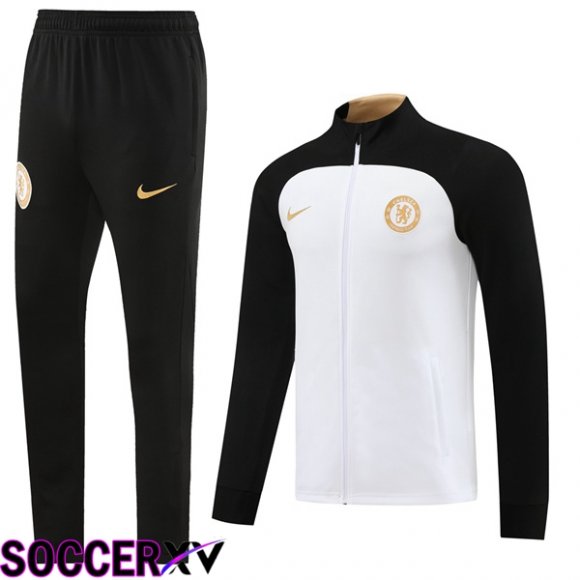 FC Chelsea Training Jacket Suit White 2023/2024