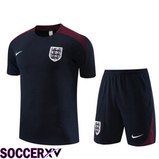 England Training T Shirt + Shorts Royal Blue 2023/2024