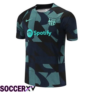 FC Barcelona Training T Shirt Green Royal Blue 2023/2024