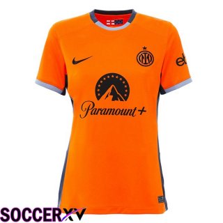 Inter Milan Womens Soccer Jersey Third Orange 2023/2024