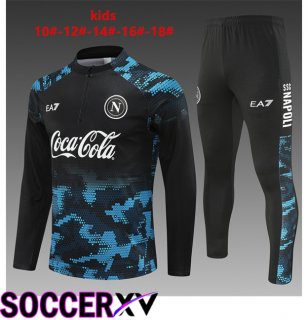 SSC Napoli Kids kit Training Tracksuit Black Blue 2024/2025