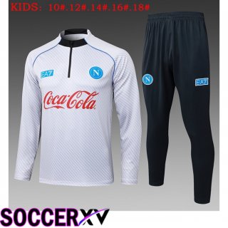 SSC Napoli Kids kit Training Tracksuit White 2025/2026