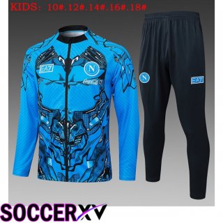SSC Napoli Kids kit Training Tracksuit - Training Jacket Blue 2025/2026