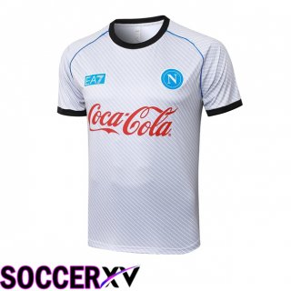 SSC Napoli Training T Shirt White 2025/2026
