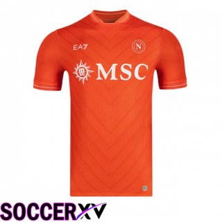 SSC Napoli Goalkeeper Soccer Jersey Orange 2025/2026