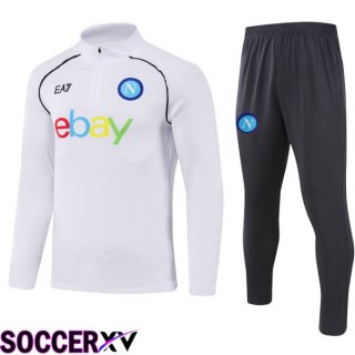 SSC Napoli Training Tracksuit Suit White 2023/2024