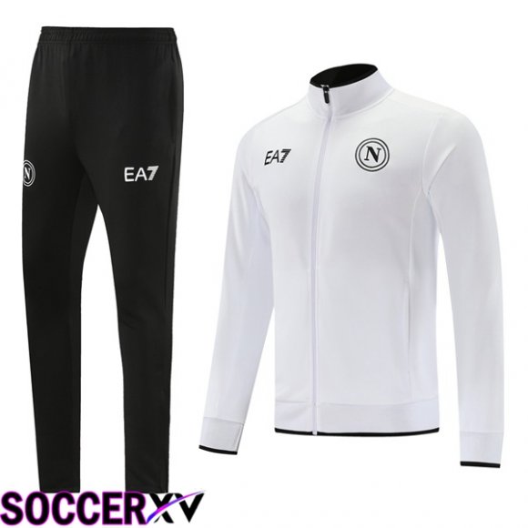 SSC Napoli Training Jacket Suit White 2023/2024