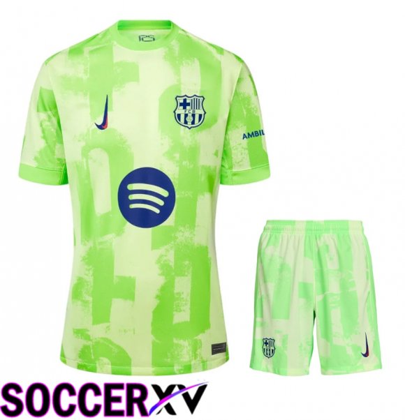 kit Soccer Jersey FC Barcelona Third kit Soccer Jersey + Shorts 2024/2025