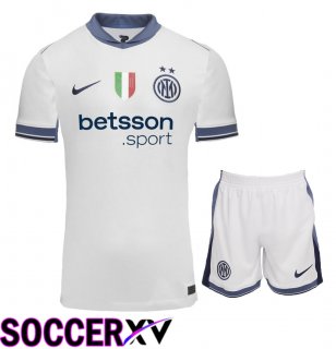 Inter Milan Away kit Soccer Jersey + Shorts 2024/2025