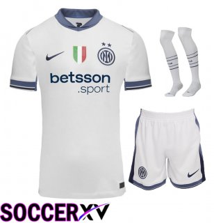 Inter Milan Away kit Soccer Jersey (Shorts + Socks) 2024/2025