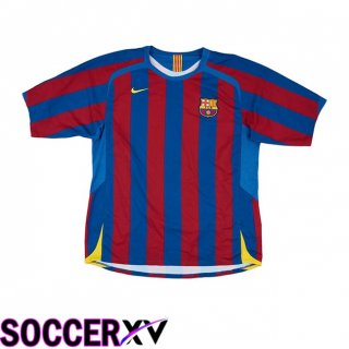 FC Barcelona Retro Home Soccer Jersey Blue Red 2005-2006  FC Barcelona Retro Home Soccer Jersey Blue Red 2005-2006