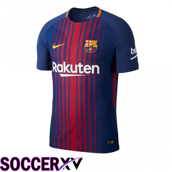 FC Barcelona Retro Home Soccer Jersey Blue Red 2017-2018