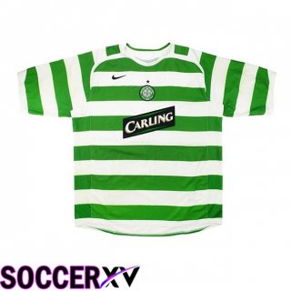 Celtic FC Retro Home Soccer Jersey Green White 2006-2007