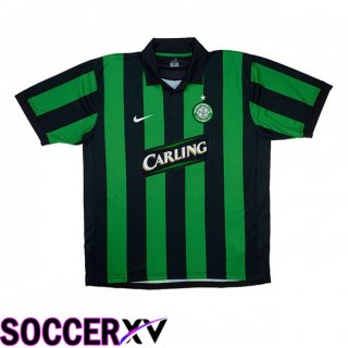 Celtic FC Retro Away Soccer Jersey Green Black 2006-2007