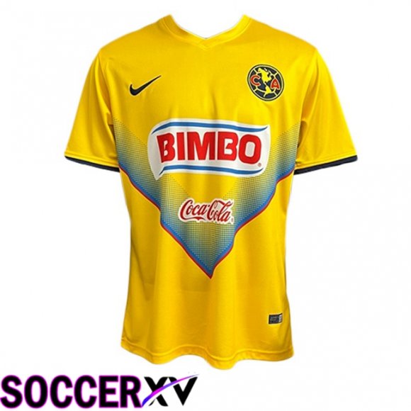 Club America Retro Home Soccer Jersey Yellow 2013-2014
