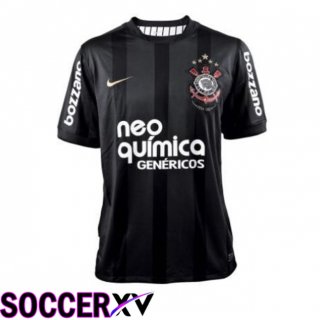 Corinthians Retro Away Soccer Jersey Black 2010-2011