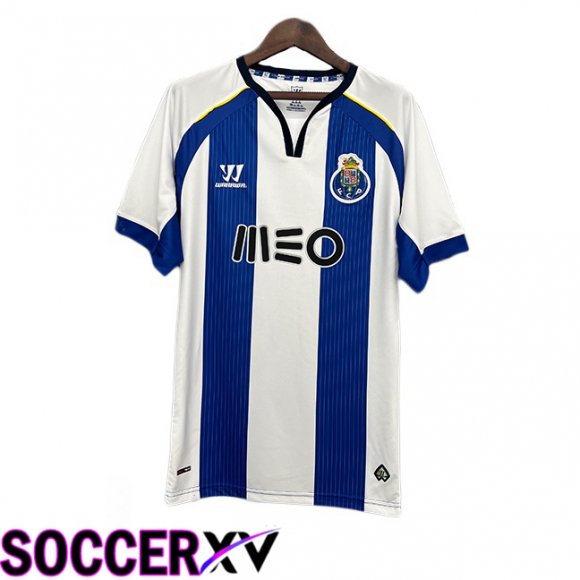 FC Porto Retro Home Soccer Jersey White Blue 2014-2015