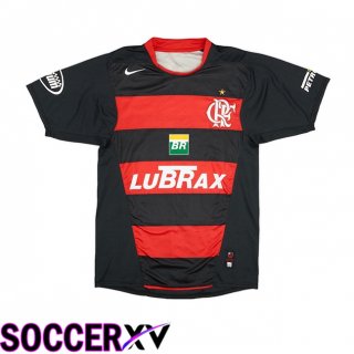 Flamengo Retro Third Soccer Jersey Black Red 2005-2006