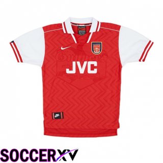 Arsenal Retro Home Soccer Jersey Red White 1996-1997  Arsenal Retro Home Soccer Jersey Red White 1996-1997