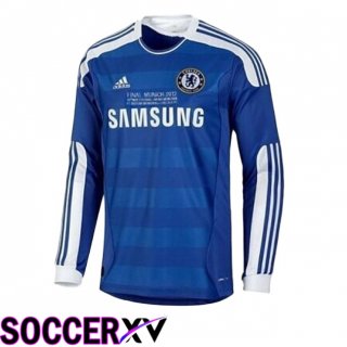 FC Chelsea Retro Home Soccer Jersey Long sleeve Blue 2011-2012
