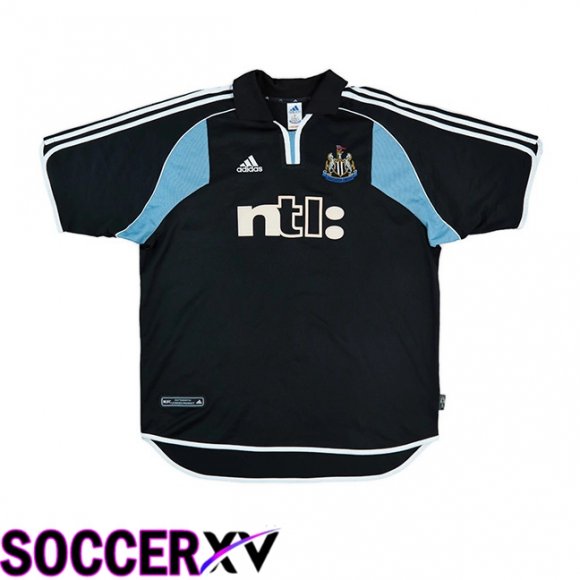 Newcastle United Retro Away Soccer Jersey Black 2000-2001