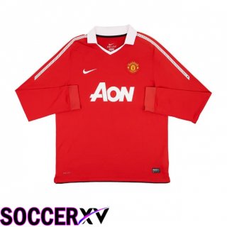 Manchester United Retro Home Soccer Jersey Red 2010-2011  Manchester United Retro Home Soccer Jersey Red 2010-2011