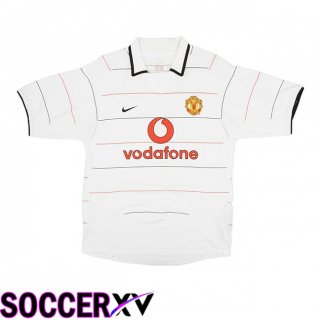 Manchester United Retro Third Soccer Jersey White 2003-2005  Manchester United Retro Third Soccer Jersey White 2003-2005