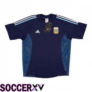Argentinae Retro Away Soccer Jersey Blue Royal 2002