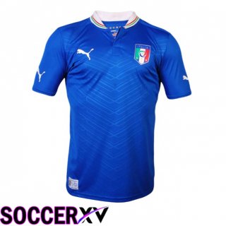 Italy Retro Home Soccer Jersey Blue 2012
