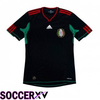 Mexico Retro Away Soccer Jersey Black 2010