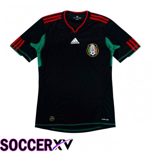 Mexico Retro Away Soccer Jersey Black 2010