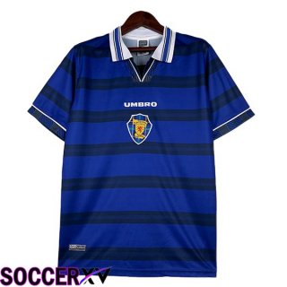 Scotland Retro Soccer Jersey Home Blue 1998