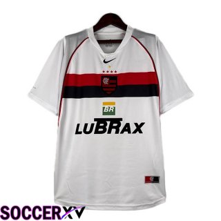 Flamengo Retro Soccer Jersey Away White 2000