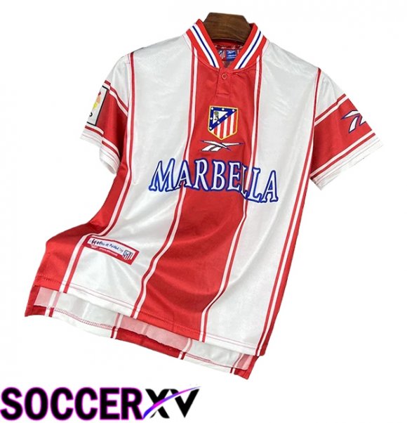 Atletico Madrid Retro Home Soccer Jersey 1999/2000