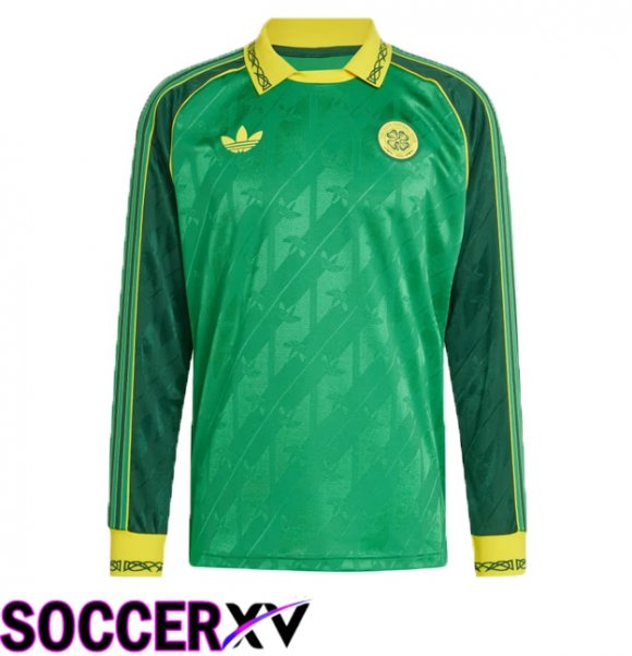 Celtic FC Long sleeve Soccer Jersey Special Edition Green 2024/2025