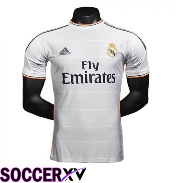 Real Madrid Retro Home Soccer Jersey 2013