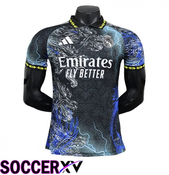 Real Madrid Soccer Jersey Special Edition Black/Blue 2024/2025