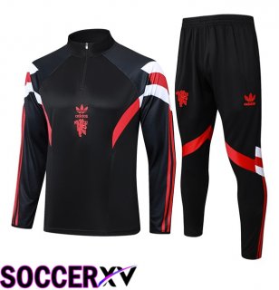 Manchester United kit Training Tracksuit Black 2024/2025