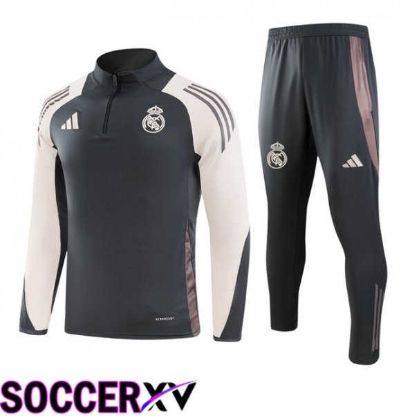 Real Madrid kit Training Tracksuit Grey 2024/2025